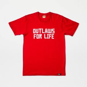 T-shirt Outlaws For Life (warehouse 01)